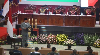 Hadiri Wisuda 573 Mahasiswa Unhan, Menhan Prabowo Sebut Indonesia Harus Kejar Penguasaan STEM