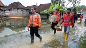 Peduli Banjir di Grobogan dan Demak, Semen Gresik Kerjasama dengan BPBD Salurkan Bantuan Logistik di 23 Kecamatan