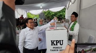 Pasangan AMIN Juara di TPS Cak Imin, Prabowo-Gibran dan Ganjar-Mahfud Kalah Jauh!