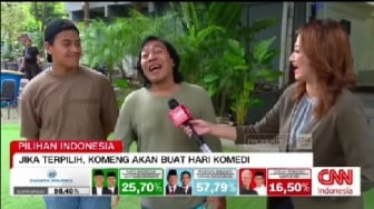 Jawaban Kocak Komeng Saat Diwawancara Presenter TV: Lebih Baik DPD daripada DPO