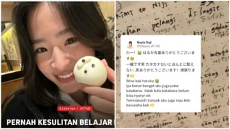 Haruka Eks JKT48 Beri Motivasi ke Member Baru yang Belajar Bahasa Indonesia