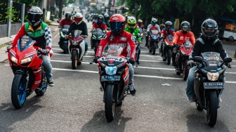 Honda CBR Sunmori Gabungan AHC Jabodetabek Cikaserban Vol. 2: Touring Bareng, Saling Jaga di Jalan