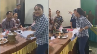 Caleg di Lebak Murka Suaranya Hilang Saat Rekapitulasi Perhitungan Suara di Gunung Kencana