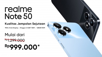 Realme Note 50 Resmi Masuk Indonesia, HP Murah Harga Sejutaan