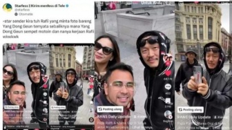 Momen Aktor Korea Selatan Minta Foto Bareng Raffi Ahmad dan Nagita Slavina