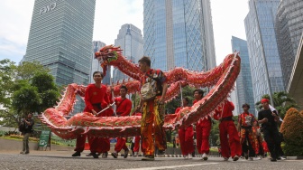 Kemeriahan Festival Cap Go Meh di Kawasan SCBD Jakarta