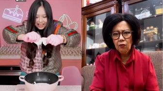 Nggak Kalah Nyeleneh, Sisca Kohl Pakai Jaket Nyentrik Ini saat Masak Gulai Lobster Campur Matcha