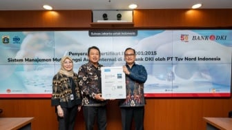 Bank DKI Raih ISO 9001:2015 Untuk Sistem Manajemen Mutu Audit Internal