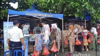 Pasar Murah Bersubsidi di Pasar Cendrawasih Diserbu Warga Metro