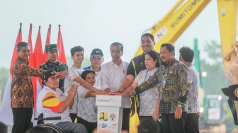 Pj Gubernur Jateng Dampingi Presiden Jokowi Groundbreaking Paralympic Training Center