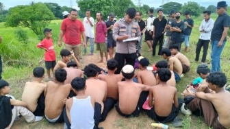 Hendak Tawuran, 17 Pelajar di Kabupaten Serang Diciduk Polisi Lengkap dengan Senjata Tajam