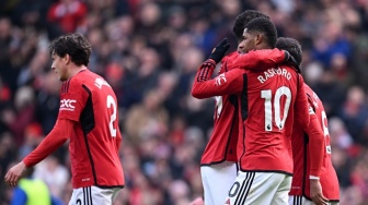 Hasil Liga Inggris: Manchester United Lumat Everton 2-0, Rashford dan Fernandes Cetak Gol