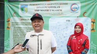 Ratusan Ribu Pelajar di Kabupaten Kediri Serentak Ikrar Cegah Kekerasan di Sekolah