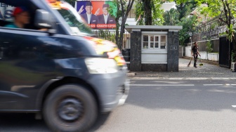 Suasana di Rumah Pahlawan Nasional Moh Yamin di Jalan Diponegoro 10, Menteng, Jakarta Pusat, Senin (18/3/2024). [Suara.com/Alfian Winanto]