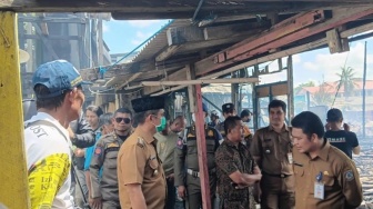 45 Rumah Hangus Terbakar di Klandasan Ulu, Pemkot Balikpapan Bantu 257 Jiwa