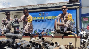 Makassar Lebih Tenang! Ribuan Knalpot Brong Dimusnahkan