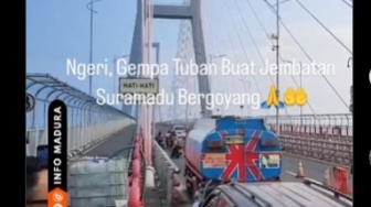 Ngeri! Gempa Tuban Bikin Jembatan Suramadu Bergoyang: Kayak Film Final Destination