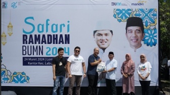 Tebar Kehangatan di Safari Ramadhan BUMN 2024, Bank Mandiri Gelar Pasar Murah 1000 Paket Sembako