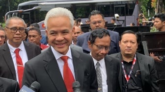 Tiba di Gedung MK, Ganjar-Mahfud Siap Blak-blakan di Sidang Sengketa Pilpres 2024