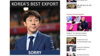 Viral Spanduk "Shin Tae-yong Korea's Best Export, Sorry Samsung", Begini Tanggapan STY