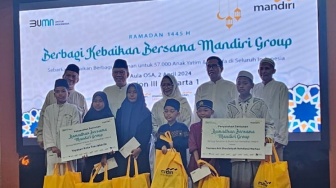 Tebar Berkah Ramadan 1445 H, Bank Mandiri Santuni Yatim dan Duafa di Wilayah Jakarta Barat, Utara, Banten dan Cilegon