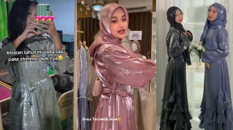 Viral di TikTok, Tren Baju Lebaran Tahun Ini Ternyata Bakal Bernuansa Shimmer: Bikin Silau Sekampung!