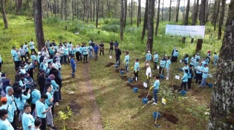 Rayakan HUT ke-18, Finnet Lakukan Program Penanaman Pohon di Cikole