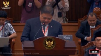 Airlangga Pamer Bansos Indonesia Lebih Rendah dari India dan AS saat El Nino di Sidang MK