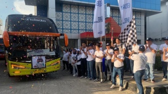 Kebahagiaan Terpancar dari Wajah 500 Pemudik yang Diberangkatkan BRI Palembang