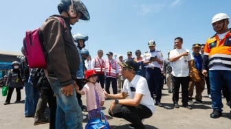 Ikut Program Mudik Gratis, 2.087 Pemudik Tiba di Jawa Tengah Menggunakan Kapal