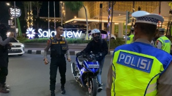 Knalpot Brong Digasak, Polresta Solo Tindak 57 Motor di Razia Malam Minggu