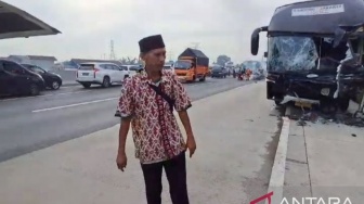 Selamat dari Kecelakaan Maut Tol Cikampek, Sopir Bus Primajasa Sempat Kaget Gran Max Tiba-tiba Lawan Arah