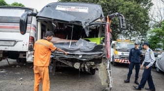 Polisi Bantah Tahan Sopir Bus yang Terlibat Kecelakaan Maut dengan Daihatsu Gran Max