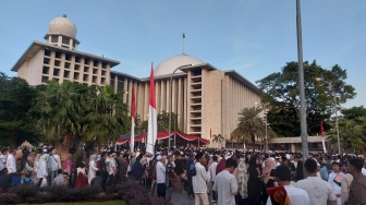 LIVE: Begini Suasana di Masjid Istiqlal Jelang Salat Ied