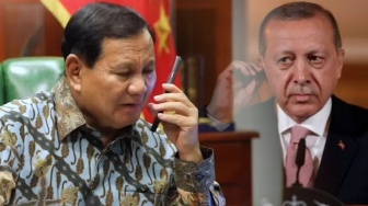 Momen Prabowo Dapat Ucapan Selamat dari Erdogan via Telepon