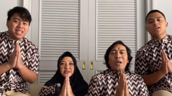 Video Ucapan Selamat Lebaran Komeng dan Keluarga, Netizen: Istrinya Kasihan Banget