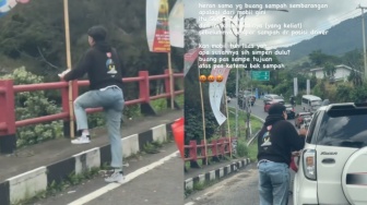 Terungkap! Identitas Pria Berjaket Hitam Sengaja Buang Sampah di Sungai Puncak: Ternyata Warga Cianjur