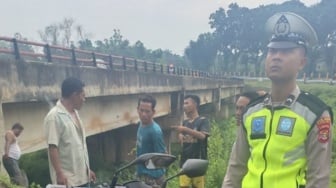 Pengendara Motor Tewas Terjatuh di Jembatan Way Curup Lampung Timur