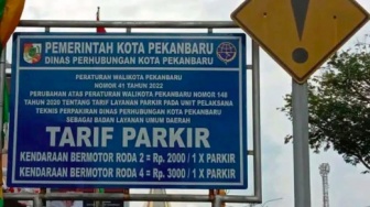 Bakal Turun, Tarif Parkir Motor di Pasar Tradisional Pekanbaru Jadi Rp1.000