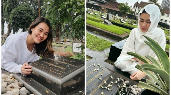 Dulu Dikritik Tak Tahu Etika, Aaliyah Massaid Kini Dipuji Ziarah ke Makam Pakai Hijab