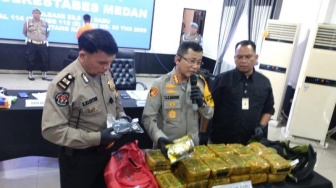 Detik-detik Penangkapan Bandar Narkoba di Apartemen Medan, Polisi Sita 23,8 Kg Sabu