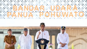 Sebut Sengketa Pilpres Kewenangan MK, Presiden Jokowi Pilih Kunjungan Kerja di Gorontalo