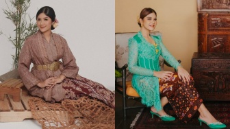 Posting Foto Kenakan Kebaya di Hari Kartini, Ini Adu Gaya Saudara Ipar Erina Gudono dan Kahiyang Ayu: Kece Mana?