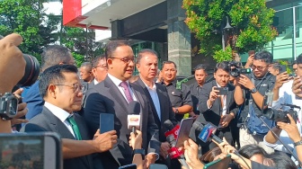 Anies-Muhaimin Tiba Di Gedung MK, Hormati Apapun Putusan Mahkamah Konstitusi