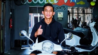 Kapten Timnas U-23 Rizky Ridho Penghobi Vespa, Sering Dipakai di Surabaya