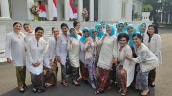 Dari Annisa Pohan Hingga Franka Makarim, 5 Potret Anggun Istri Menteri yang Halal Bihalal Bareng Iriana Jokowi