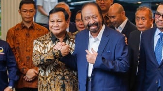 Sungkan Tanya Jatah Menteri ke Prabowo, Surya Paloh Pasrah karena NasDem 'Anak Baru'?