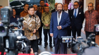 Pasrah Karena 'Anak Baru'? Surya Paloh Sungkan Tanya Jatah Menteri ke Prabowo