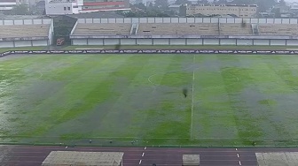 Indomilk Arena Tergenang, Laga Dewa United vs Madura United Ditunda Sementara