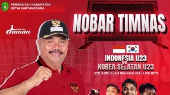 Poster Pejabat Nobar Timnas Indonesia U-23 Bikin Geli Publik: Kampanye Terselubung?